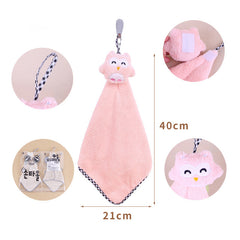 Owl Pattern Absorbent Microfiber Hand Towel