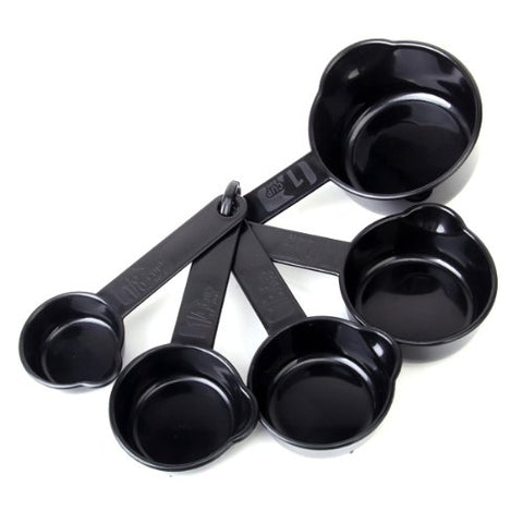 Black Plastic Measuring Cup