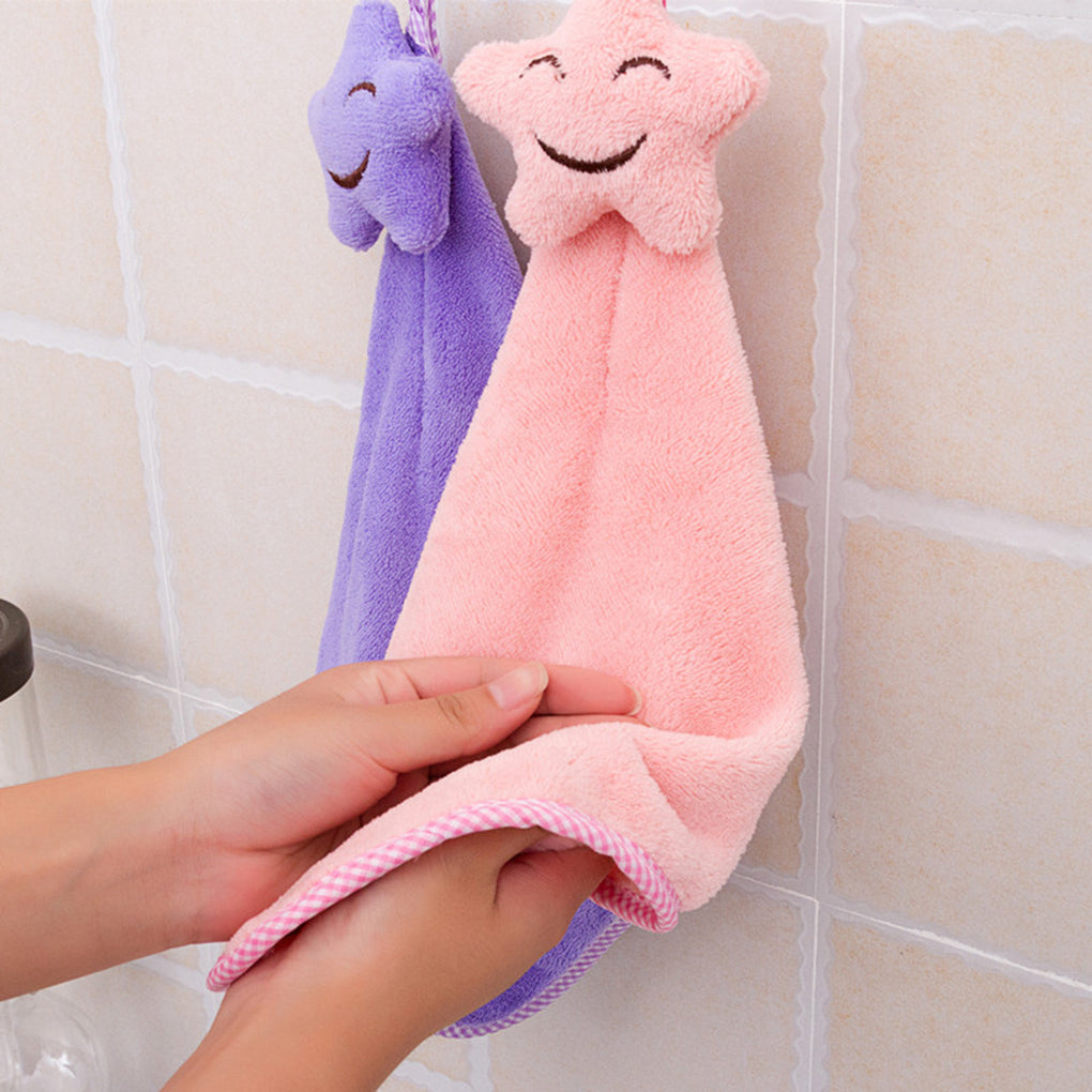 Smiling Face Hanging Hand Towel