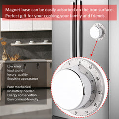 Stainless Steel Magnetic Kitchen Timer