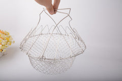 Steam Deep Fry Basket Rinse
