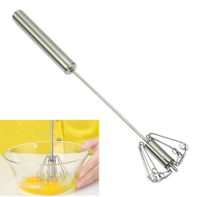 Rotate Hand Stainless Whisk Stirrer